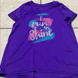 “I run On shine” purple shirt
